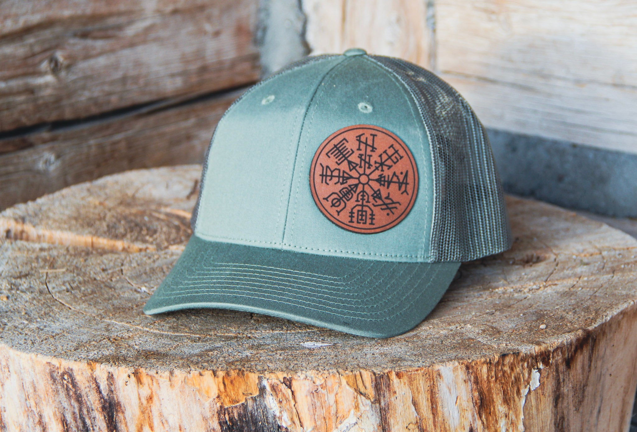 HH Compass Leather Patch Hat