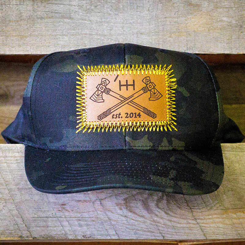 MultiCam HH Tomahawks Leather Patch Hat