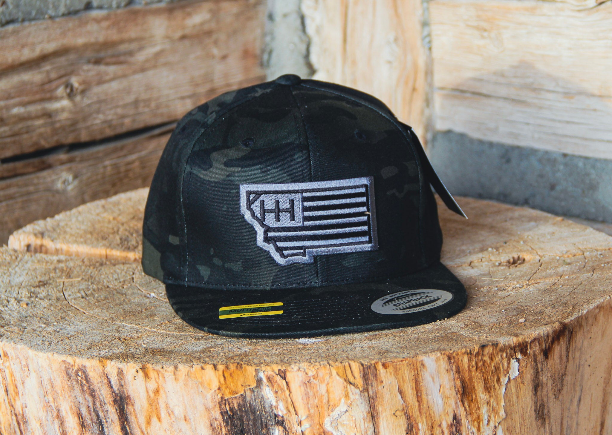 MultiCam HH Tactical Montana Flag Embroidered Patch Hat